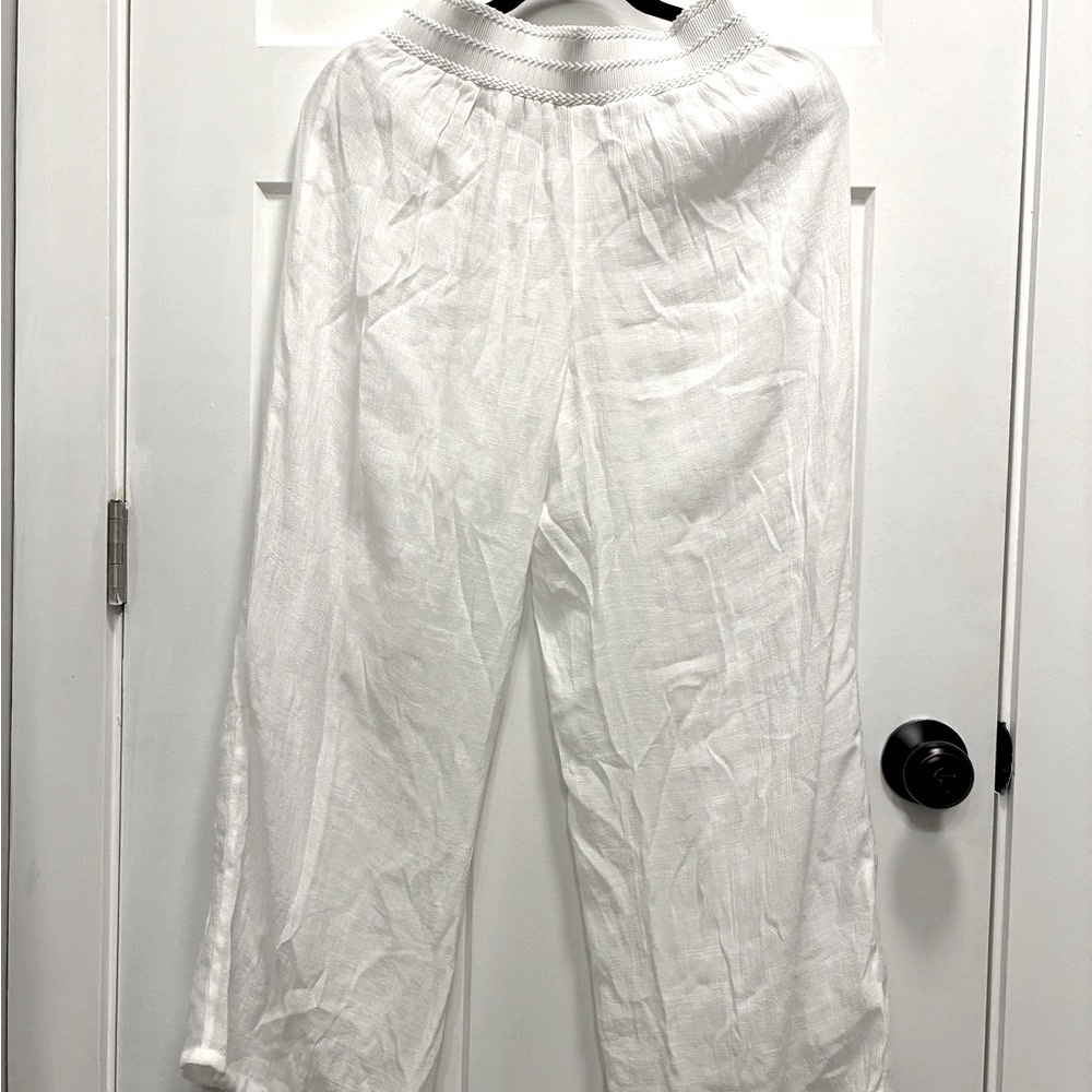 Apt. 9 White Elastic Waist Pants